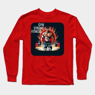 Gym strong fitness Long Sleeve T-Shirt